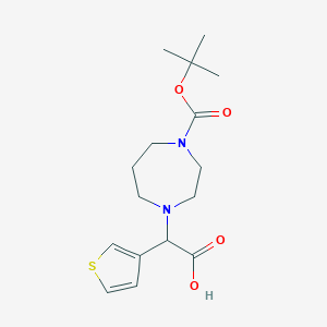 1-Boc-4-(carboxy-thiophen-3-yl-methyl)-1,4diazepane图片