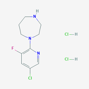 1-(5-Chloro-3-Fluoropyridin-2-Yl)-1,4-Diazepane Dihydrochloride图片