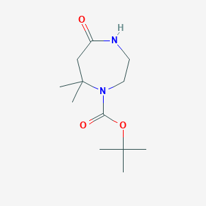tert-Butyl 7,7-Dimethyl-5-oxo-1,4-diazepane-1-carboxylate图片