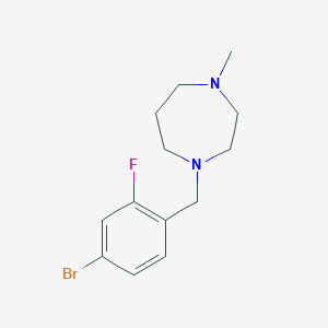 1-[(4-bromo-2-fluorophenyl)methyl]-4-methyl-1,4-diazepane图片