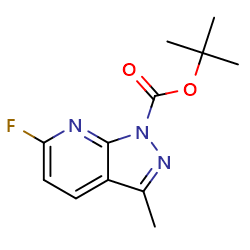 tert-butyl6-fluoro-3-methyl-1H-pyrazolo[3,4-b]pyridine-1-carboxylate图片