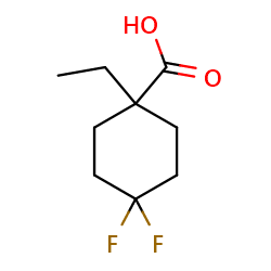1-ethyl-4,4-difluorocyclohexane-1-carboxylicacid图片