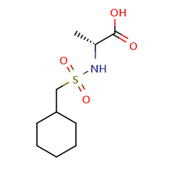 (2R)-2-(cyclohexylmethanesulfonamido)propanoicacid图片