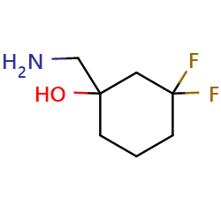 1-(aminomethyl)-3,3-difluorocyclohexan-1-ol图片