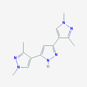 1,1'',3,3''-tetramethyl-1H,1'H,1''H-4,3':5',4''-terpyrazole图片