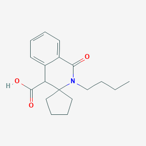 2'-Butyl-1'-oxo-1',4'-dihydro-2'H-spiro[cyclopentane-1,3'-isoquinoline]-4'-carboxylic acid图片