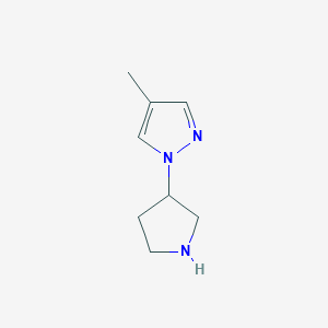 4-methyl-1-(pyrrolidin-3-yl)-1H-pyrazole图片