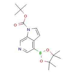 tert-butyl4-(tetramethyl-1,3,2-dioxaborolan-2-yl)-1H-pyrrolo[2,3-c]pyridine-1-carboxylate图片