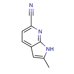2-methyl-1H-pyrrolo[2,3-b]pyridine-6-carbonitrile图片