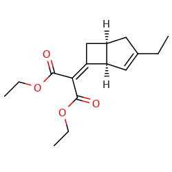 1,3-diethyl2-[(1R,5S)-3-ethylbicyclo[3,2,0]hept-3-en-6-ylidene]propanedioate图片