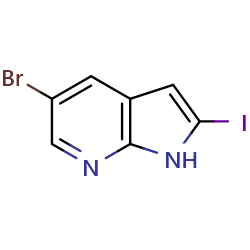 5-bromo-2-iodo-1H-pyrrolo[2,3-b]pyridine图片