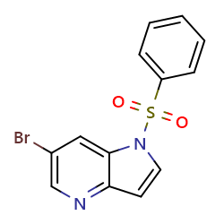 1-(benzenesulfonyl)-6-bromo-1H-pyrrolo[3,2-b]pyridine图片