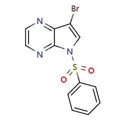 5-(benzenesulfonyl)-7-bromo-5H-pyrrolo[2,3-b]pyrazine图片