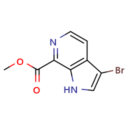 methyl3-bromo-1H-pyrrolo[2,3-c]pyridine-7-carboxylate图片