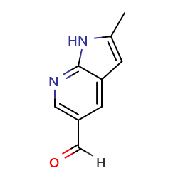 2-methyl-1H-pyrrolo[2,3-b]pyridine-5-carbaldehyde图片