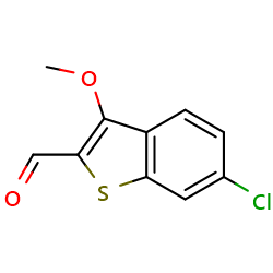 6-chloro-3-methoxy-1-benzothiophene-2-carbaldehyde图片
