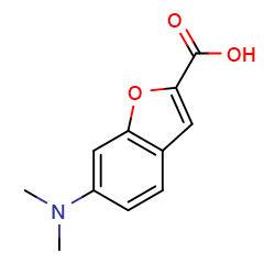 6-(dimethylamino)benzofuran-2-carboxylicacid图片