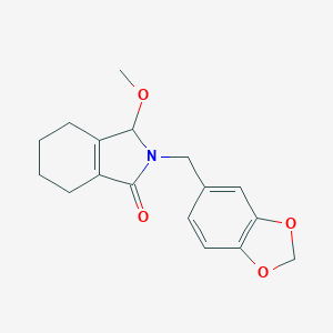 2-[(2H-1,3-benzodioxol-5-yl)methyl]-3-methoxy-2,3,4,5,6,7-hexahydro-1H-isoindol-1-one图片
