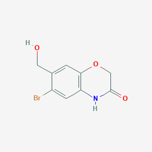 6-bromo-7-(hydroxymethyl)-3,4-dihydro-2H-1,4-benzoxazin-3-one图片
