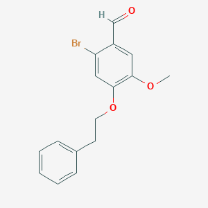 2-bromo-5-methoxy-4-(2-phenylethoxy)benzaldehyde图片