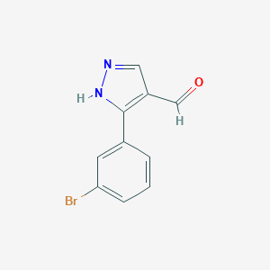 3-(3-Bromophenyl)-1H-pyrazole-4-carbaldehyde图片