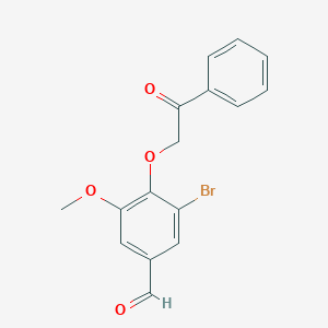 3-bromo-5-methoxy-4-(2-oxo-2-phenylethoxy)benzaldehyde图片