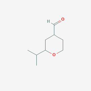 2-(propan-2-yl)oxane-4-carbaldehyde图片