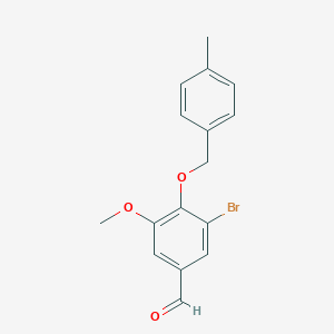 3-bromo-5-methoxy-4-[(4-methylphenyl)methoxy]benzaldehyde图片