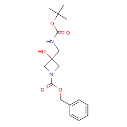 Benzyl3-({[(tert-butoxy)carbonyl]amino}methyl)-3-hydroxyazetidine-1-carboxylate图片