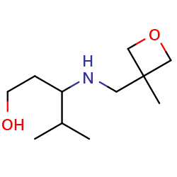 4-methyl-3-{[(3-methyloxetan-3-yl)methyl]amino}pentan-1-ol图片