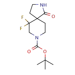 tert-butyl6,6-difluoro-1-oxo-2,8-diazaspiro[4,5]decane-8-carboxylate图片