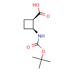 (1R,2S)-2-{[(Tert-butoxy)carbonyl]amino}cyclobutane-1-carboxylicacid图片