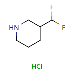 3-(difluoromethyl)piperidinehydrochloride图片