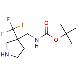 tert-butylN-{[3-(trifluoromethyl)pyrrolidin-3-yl]methyl}carbamate图片