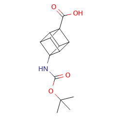 4-(tert-butoxycarbonylamino)cubane-1-carboxylicacid图片