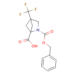 2-[(benzyloxy)carbonyl]-4-(trifluoromethyl)-2-azabicyclo[2,1,1]hexane-1-carboxylicacid图片