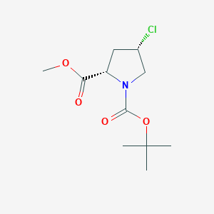 1-tert-butyl2-methyl(2S,4S)-4-chloropyrrolidine-1,2-dicarboxylate图片