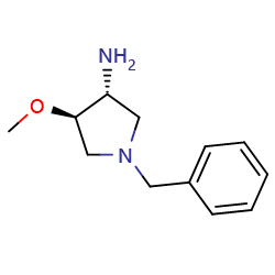 (3R,4R)-1-benzyl-4-methoxy-pyrrolidin-3-amine图片