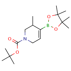 tert-butyl3-methyl-4-(tetramethyl-1,3,2-dioxaborolan-2-yl)-1,2,3,6-tetrahydropyridine-1-carboxylate图片