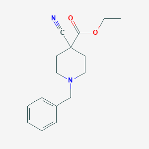 Ethyl1-benzyl-4-cyanopiperidine-4-carboxylate图片