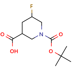 1-[(tert-butoxy)carbonyl]-5-fluoropiperidine-3-carboxylicacid图片