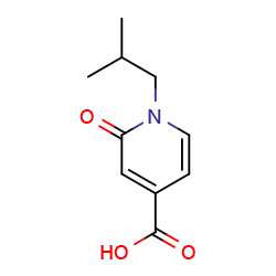 1-(2-methylpropyl)-2-oxo-1,2-dihydropyridine-4-carboxylicacid图片