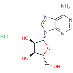 (2R,3R,4S,5R)-2-(6-amino-9H-purin-9-yl)-5-(hydroxymethyl)oxolane-3,4-diolhydrochloride图片