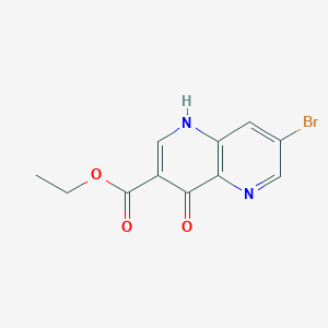 ethyl7-bromo-4-hydroxy-1,5-naphthyridine-3-carboxylate图片