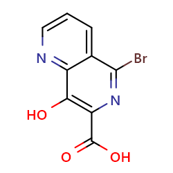 5-bromo-8-hydroxy-1,6-naphthyridine-7-carboxylicacid图片