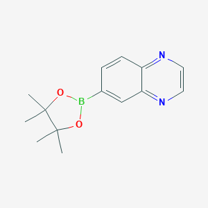 6-(4,4,5,5-Tetramethyl-1,3,2-dioxaborolan-2-yl)quinoxaline图片