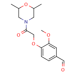 4-[2-(2,6-dimethylmorpholin-4-yl)-2-oxoethoxy]-3-methoxybenzaldehyde图片