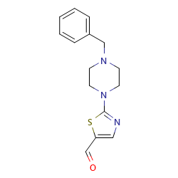 2-(4-benzylpiperazin-1-yl)-1,3-thiazole-5-carbaldehyde图片