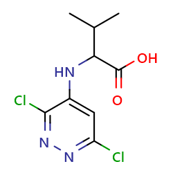 2-[(3,6-dichloropyridazin-4-yl)amino]-3-methylbutanoicacid图片