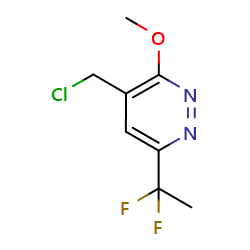 4-(chloromethyl)-6-(1,1-difluoroethyl)-3-methoxy-pyridazine图片